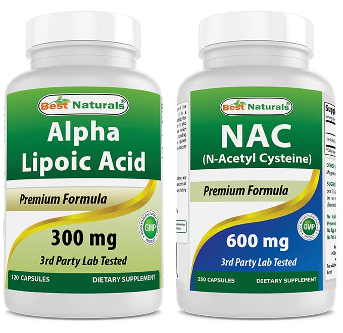 Best Naturals Alpha Lipoïnezuur 300 mg & NAC 600 mg