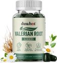 Valeriaan wortel Gummy, biologische Valeriaan wortel voor slaap & Stress Relief, verbeterd met kamille bloem voor volwassenen, Kids-Friendly, Apple smaak, 60 Tellingen