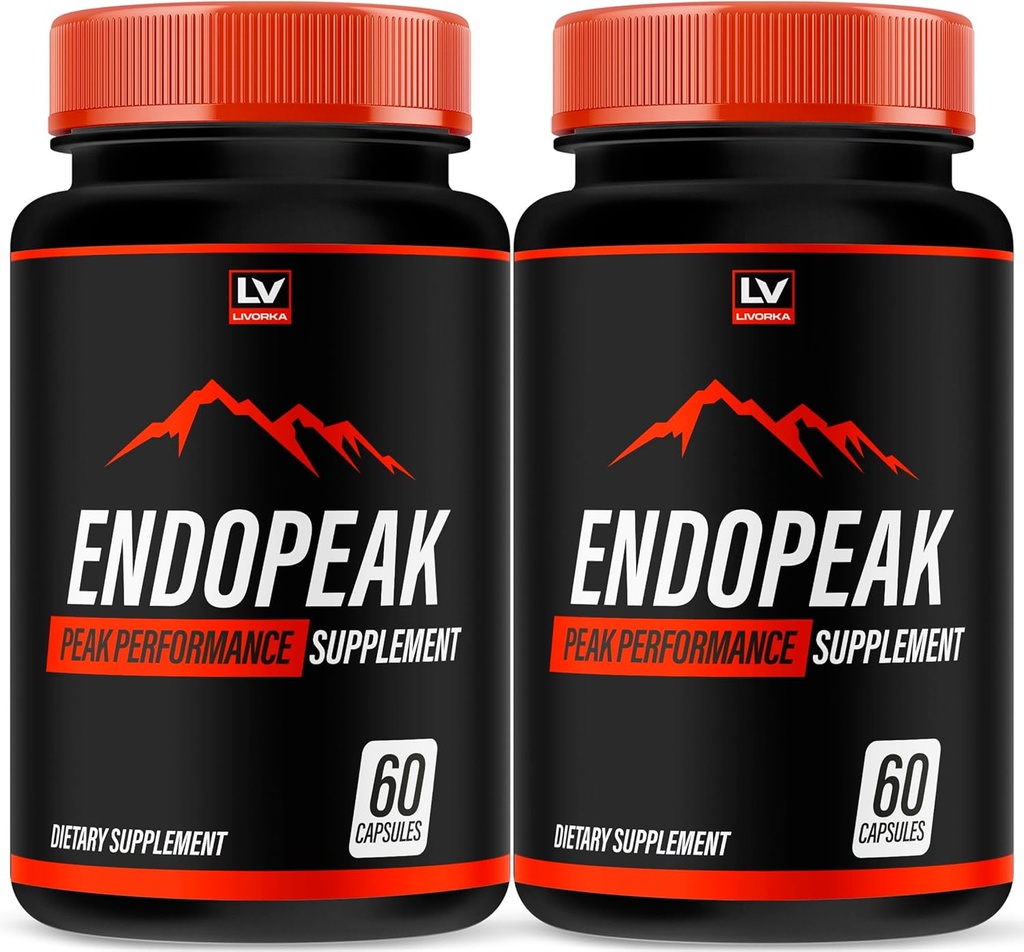 LIVORKA (2 Pack) Endopeak - Endopeak voor mannen, Endopeak Pillen, Endopeak Capsules, Endopeak Mannelijke Performance, Endopeak Supplement, Endopeak Reviews, Endopeak Mannelijke Pillen, 120 Capsules gedurende 2 maanden