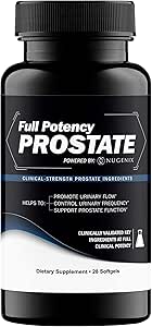 Nugenix Supplément Prostate de Potence Pleine pour les hommes - Ingrédients de la force clinique, Palmetto de scie, aide à augmenter le débit urinaire, la fréquence de contrôle, et de soutenir la fonction de la prostate, 28 capsules