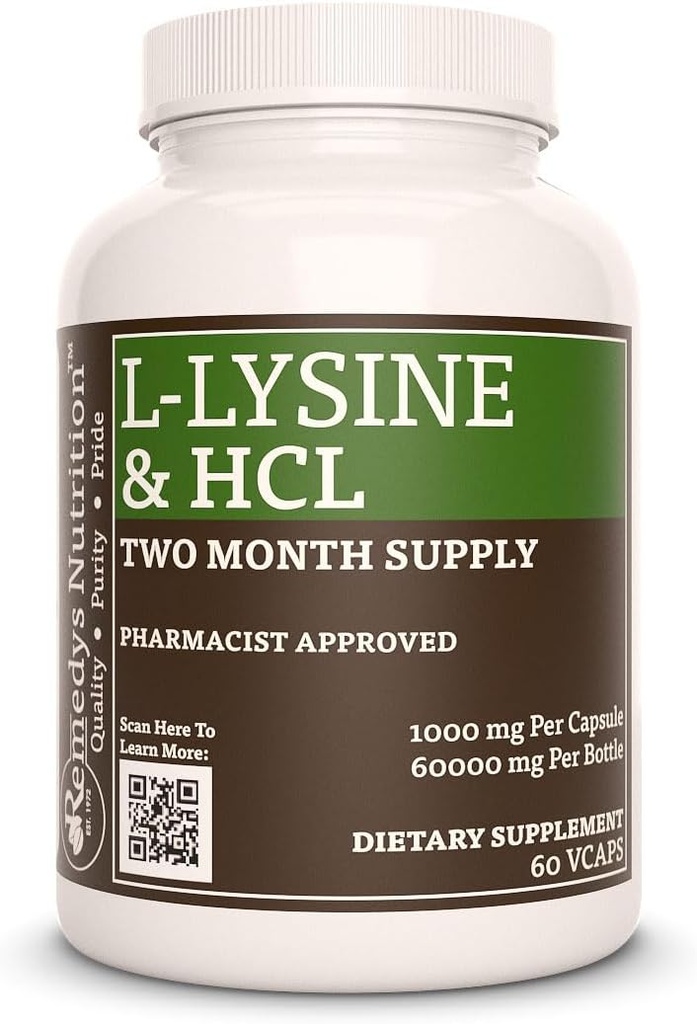 Remedy's voeding L-Lysine HCL 