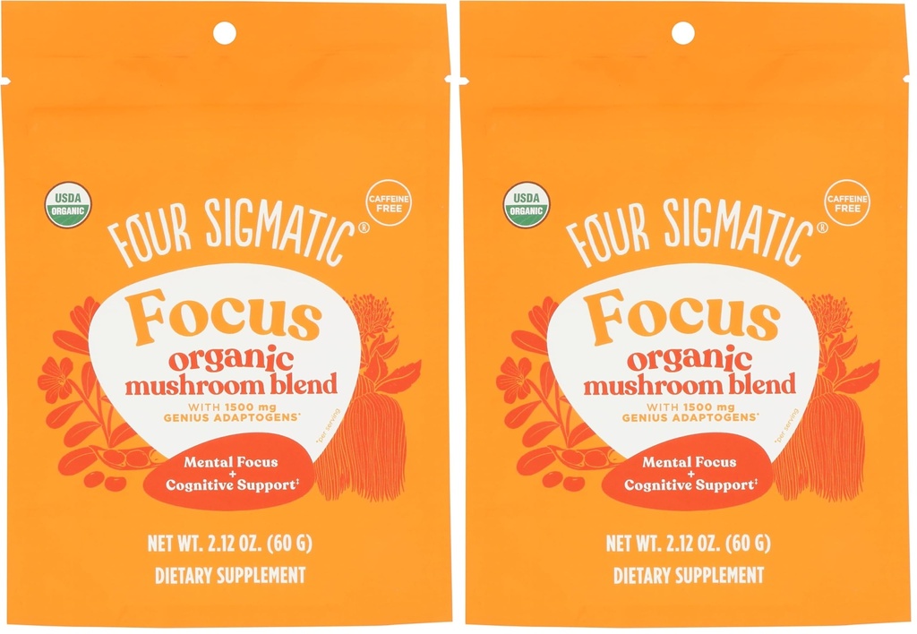 Four Sigmatic Focus Blend 7 Superfoods Adaptogen Blend Mix met Lion's Mane, Cordyceps, Rhodiola, Bacopa & Mucuna 