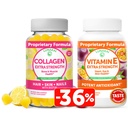 Lunakai Collageen and Vitamin E Gummies Bundle - Non-GMO Anti Aging Supplements for Men & Women - Natural Gummy with Vitamin C & 250 mg Natural VIT E