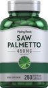 Pipping Rock Saw Palmetto pour les hommes et les femmes de 450 mg de 250 capsules Supplément d'extrait d'herbe de Serenoa Repens