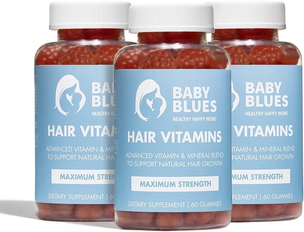 Baby Blues Postpartum Haarverlies Vitaminen - Full Hair Cycle Pack - met Biotine, Collageen, & Folate