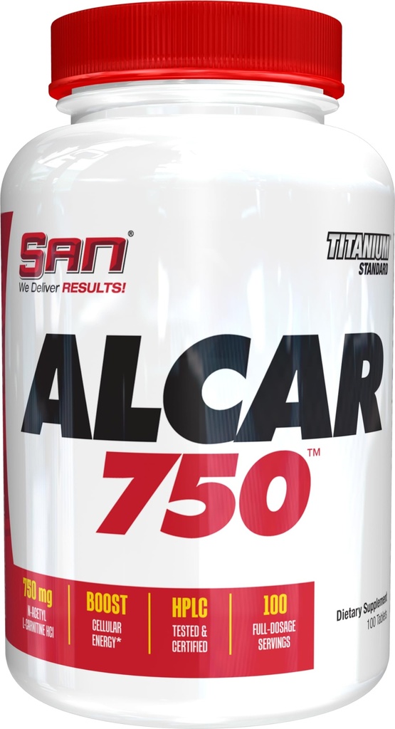 Alcar 750 - Pure Acetyl L-Carnitine voor energie, focus en vet Metabolisme 100 porties