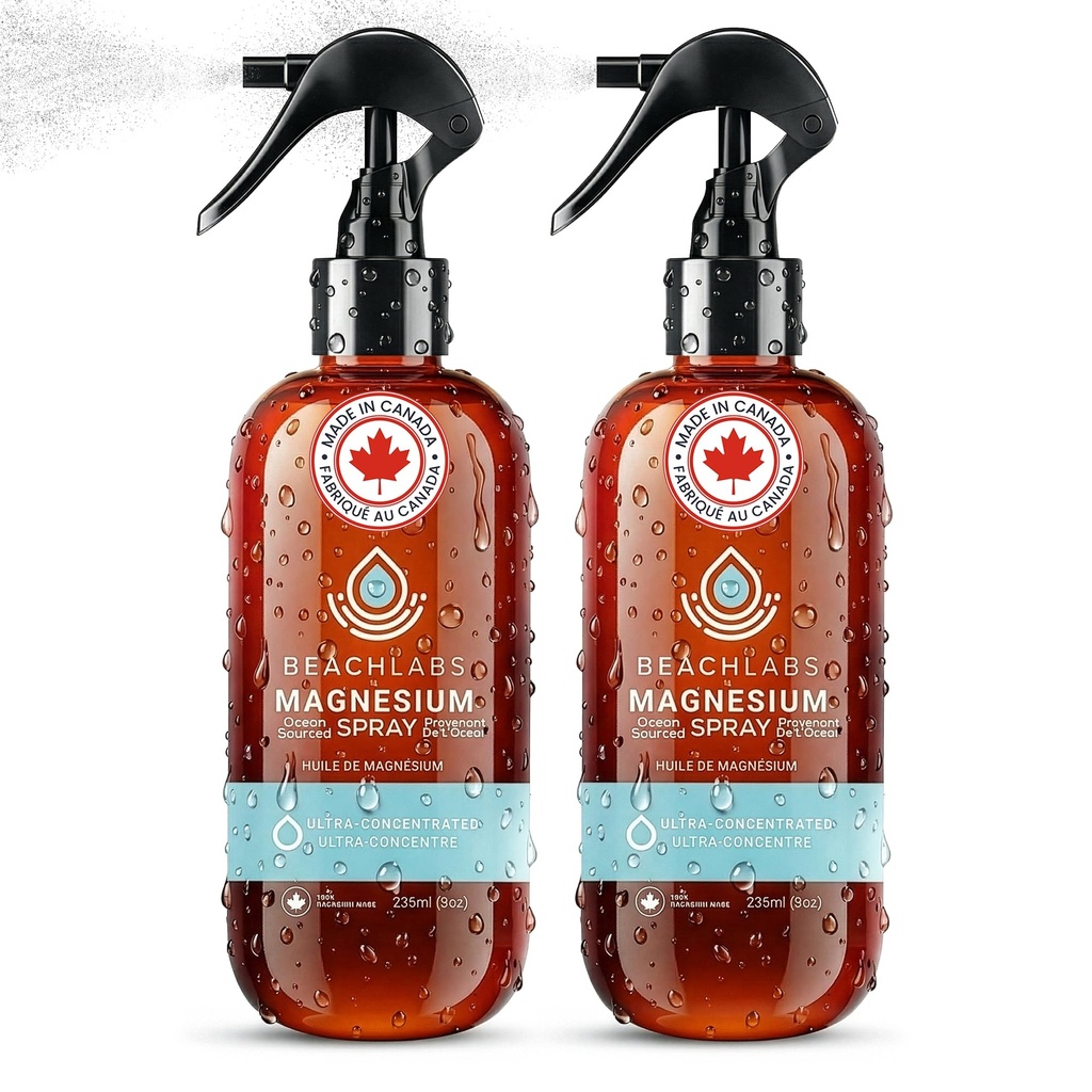 Magnesium Spray (2-pack) - Ocean Sourced & 100% Canadian Made 
