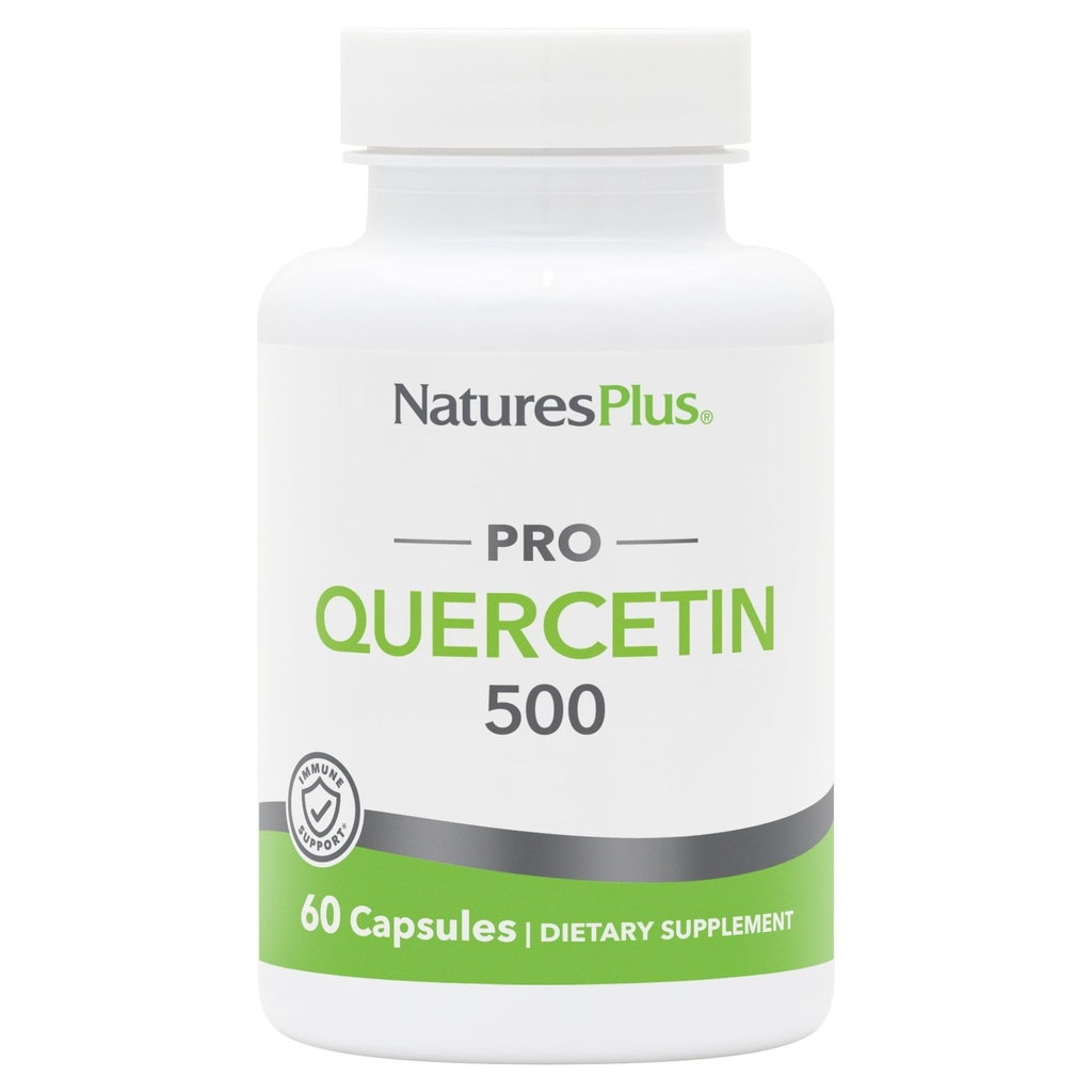 Natures Plus PRO Quercetine 500 mg - 60 capsules - non-GMO, veganistisch en glutenvrij - 60 porties