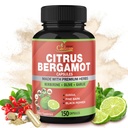 Cadane Citrus Bergamot Supplement Capsules met Berberine, Olive, Guggul, Knoflook, Pine Bark, Black Pepper - 150 capsules voor 5 maanden levering