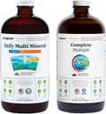 LIQUIDHEALTH Supplément multiminéral quotidien et ensemble complet de multivitamines pour adultes - Mer Trace Minéraux, Vitamines essentielles, aliments entiers, Immune Support - Fabriqué aux États-Unis, Vegan, Non-OGM