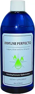 Immuunperfecto - Atomic Particle Trace Minerals of Collective Silver, Koper en Zink - Perfect on Demand Metabole Ondersteuning - 8 oz. (236 ml)