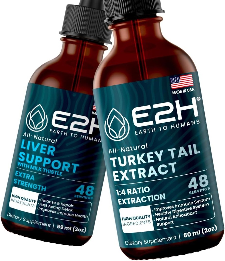 E2H: Lever Support Supplement en Turkije staart Paddestoel Extract 