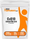 BulkSupplements.com Co-enzym Q10 Powder - Co-enzym Q10 200mg Supplement, Voedingssupplement - Glutenvrij, 200mg per portie, 50g (1.8 oz) (verpakking van 1)