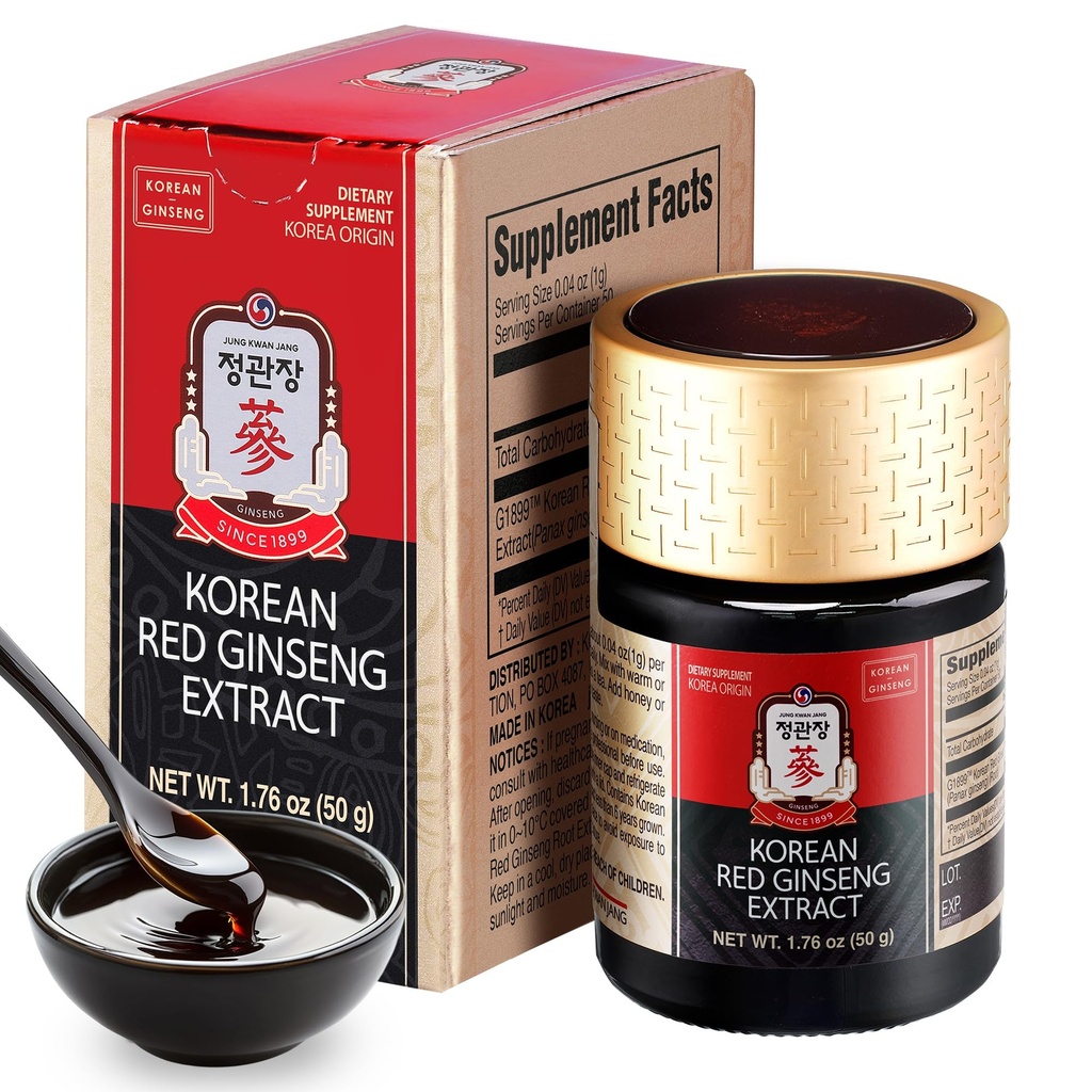 CheongKwanJang [Korean Red Panax Ginseng Concentrated Extract 50g] - 100% 6-jaar-oude Koreaanse Ginseng Roots, Boosts Immune System, Energy, Uithoudingsvermogen, Genezing/Recovery, Focus/Fatigue