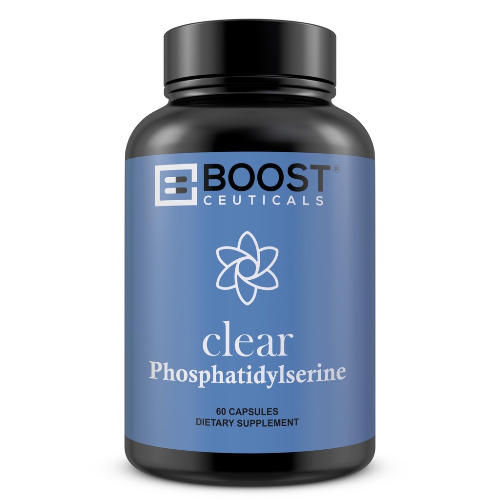 BoostCeuticals Phosphatidylserine 500mg Complex - Vegan Brain Sleep Support Supplement 