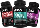 Colon, nier- en leverreiniging Detox Support Supplement - 15 dagen Intestinal Cleanse Pillen & Probiotic for Bloating & Daily Constipatie Relief - Help Bladder controle, urinetrek en galblaas gezondheid