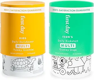 Eerste dag Multivitamine Gummies Bundle for Kids & Teens 