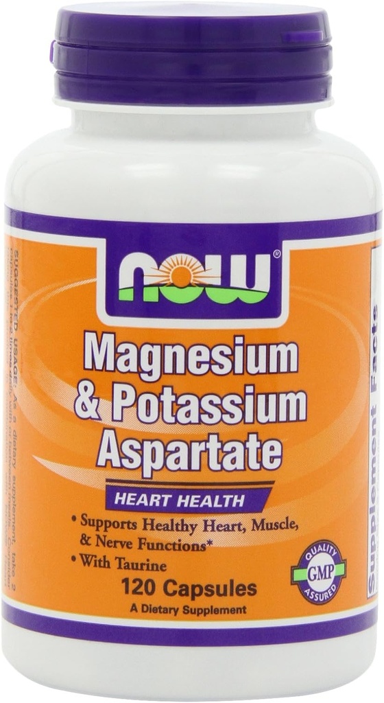 NU Magnesium en Kaliumaspartaat W/ Taurine, 120 Capsules (verpakking van 2)