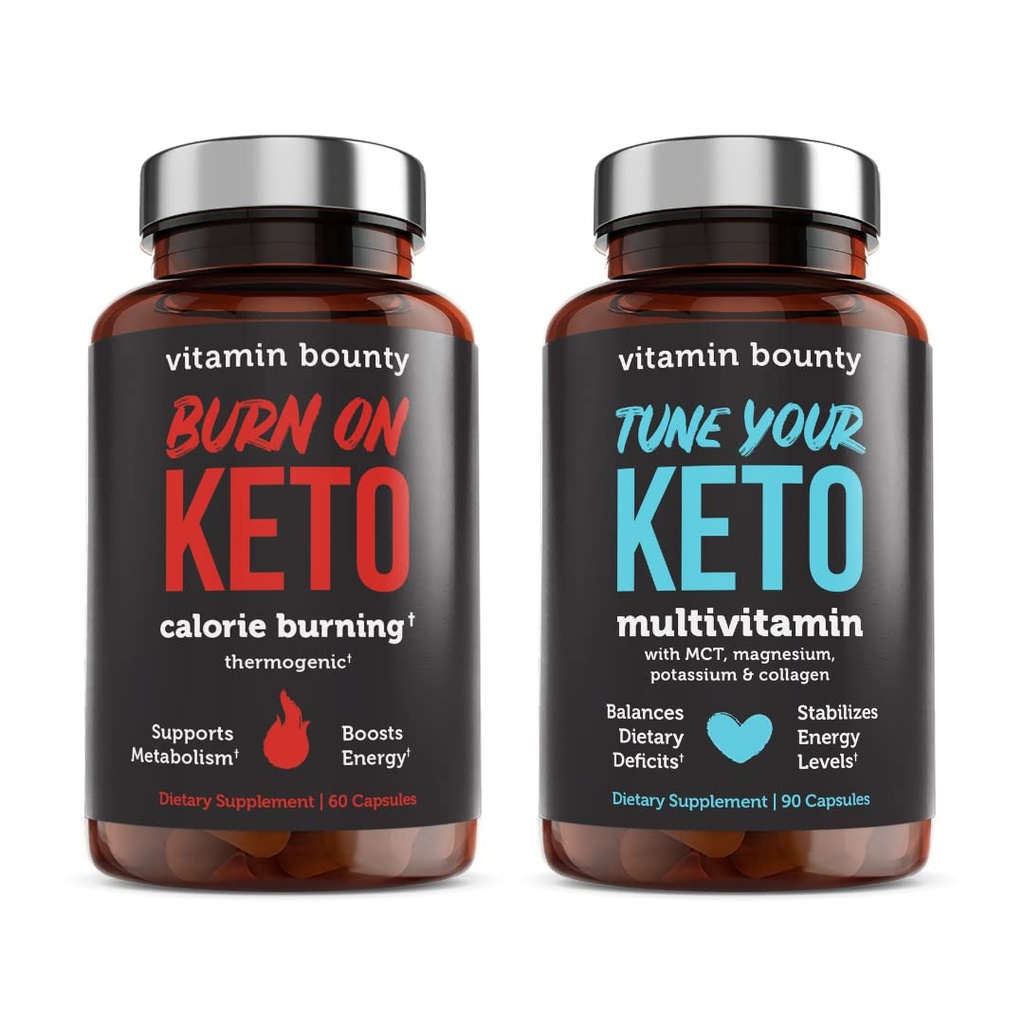 Tuny de vitamine votre kéto et de brûler sur le groupe de kéto - Keto Multivitamin, brûlure de calories pour les femmes et les hommes, haute framboise cétones, soutien énergétique - lot 60 Capsules