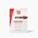 TB12 Poudre de protéines à base végétale par Tom Brady, 24g de protéines de pois végétaliens, faible teneur en sucre, faible teneur en glucides, non OGM, substitut de repas, Keto Friendly, Paléo, sans sucre, saveur de chocolat (1.12 Ounce / 12 Pack)