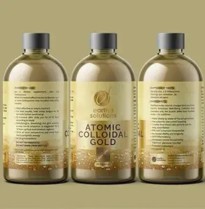 Golden - Pure Atomic Collective Gold Solution for Enhancering Wellbeing and Mental Clarity - Premium Ionic Supplement for Natural Health