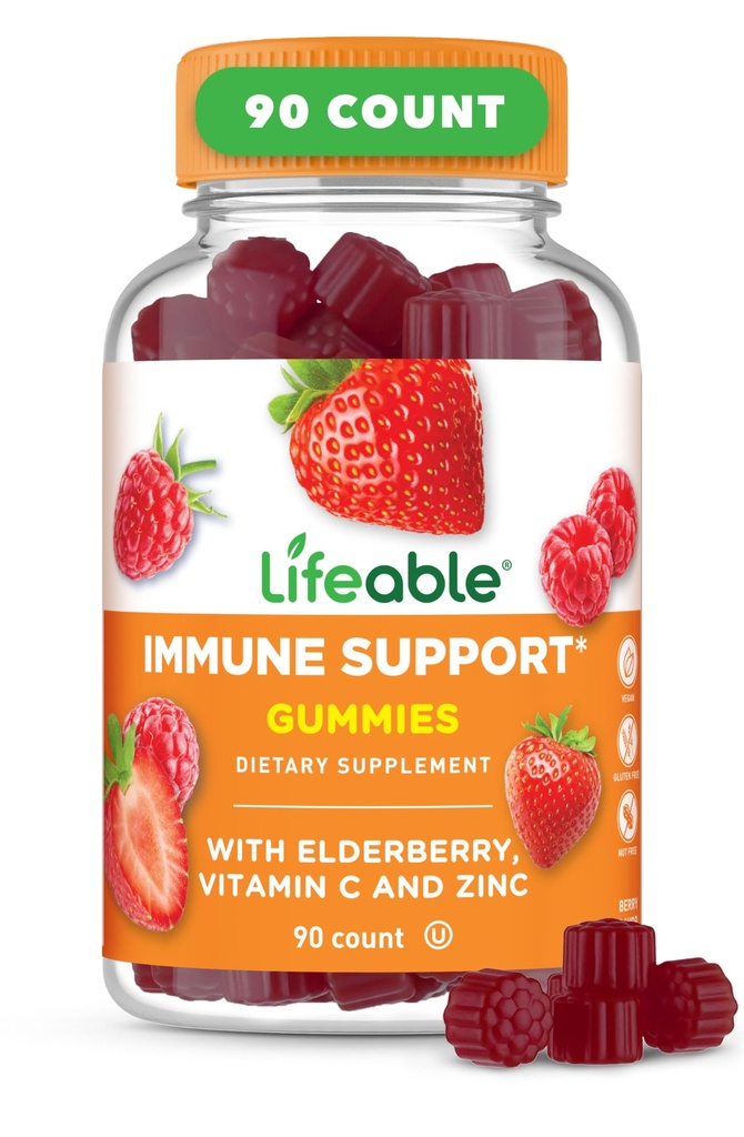 Levensvatbare Immune Support Gummies voor Volwassene 