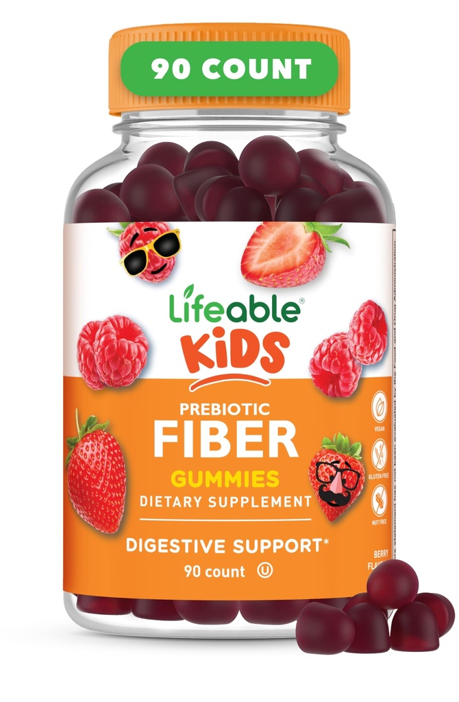 Levensbaar Prebiotic Fiber Gummies voor kinderen 