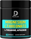 2250MG Magnesium L-Threonaat w. L-Theanine & Apigenine - 120 capsules - Triple Magnesium Complex Supplement
