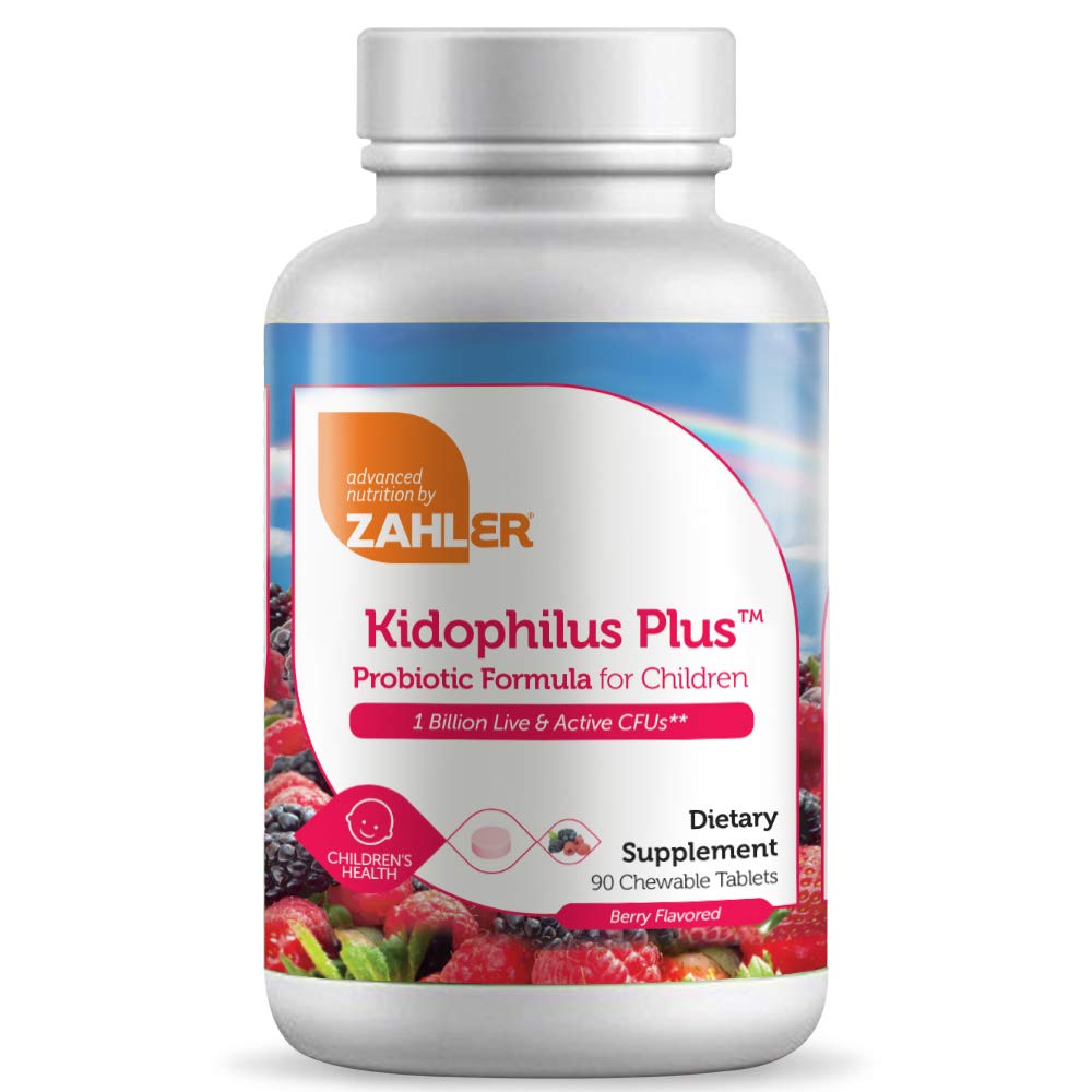 Zahler Kidophilus, Kids Probiotic, Great Proasting Probiotics for Kids, Certified Kosher (90 Tel.)