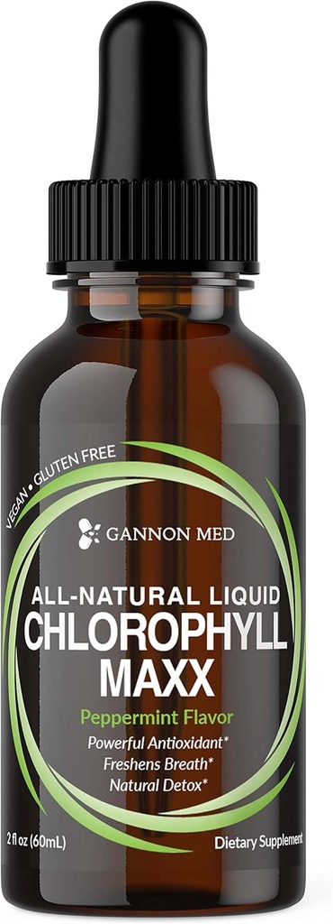 Chlorophylle Maxx - Chlorophylle liquide - 2 oz - Chlorophylle gouttes liquides - Chlorophylle - Déodorant interne - Toute la Chlorophylle liquide naturelle - Augmentation de l'énergie - Aide avec/Digestion - Menthe