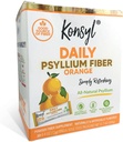 Konsyl Daily Fiber Orange 100% natuurlijk Psyllium Husk poeder - natuurlijk gezoet - glutenvrij - 30 individuele stickpacks