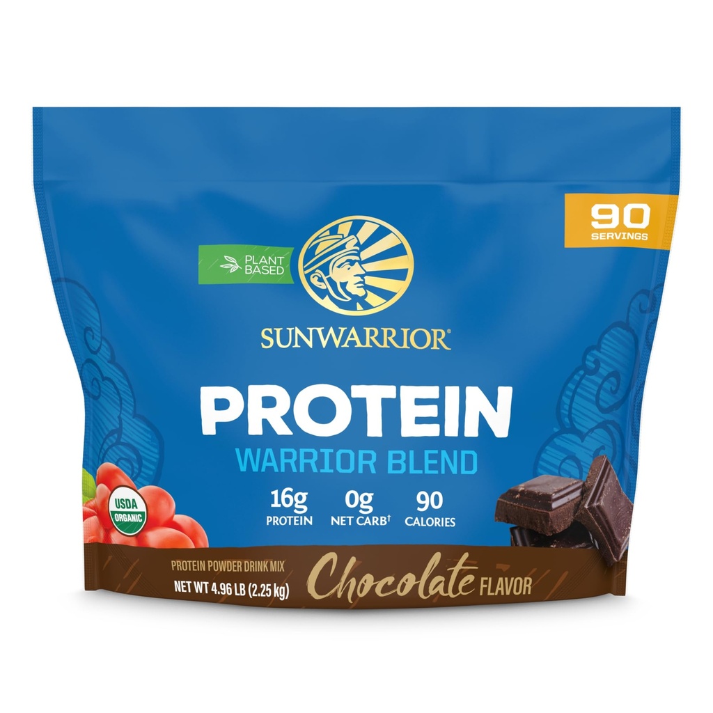 Poudre de protéines biologiques à base de plantes , en poudre de protéines biologiques végétalienne Chocolat aromatisé avec les acides aminés BCAA et les graines de chanvre Mélange de pois , sans OGM Soy et sans gluten (chocolat, 90 portions)
