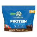 Poudre de protéines biologiques à base de plantes , en poudre de protéines biologiques végétalienne Chocolat aromatisé avec les acides aminés BCAA et les graines de chanvre Mélange de pois , sans OGM Soy et sans gluten (chocolat, 90 portions)