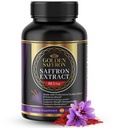 Golden Saffron Saffron Extract Capsules - Premium Saffron Supplementen - 88,50 mg Pure Saffron Pillen - Mood Ondersteuning - Eye Support - Emotional Balance, Focus & Eye Health Made in The USA - 60 Capsules