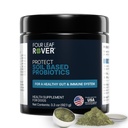 Four Leaf Rover Protect - Probiotica voor honden - Dierenarts Geformuleerd - met natuurlijke prebiotica en antioxidanten - Ontgifting & Gut Health - 30 dagen grote hondenvoorziening