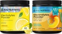 KEY NUTRIËNTEN Elektrolyten Poeder Limonade 90 Servers + Perzik Mango 90 Servers