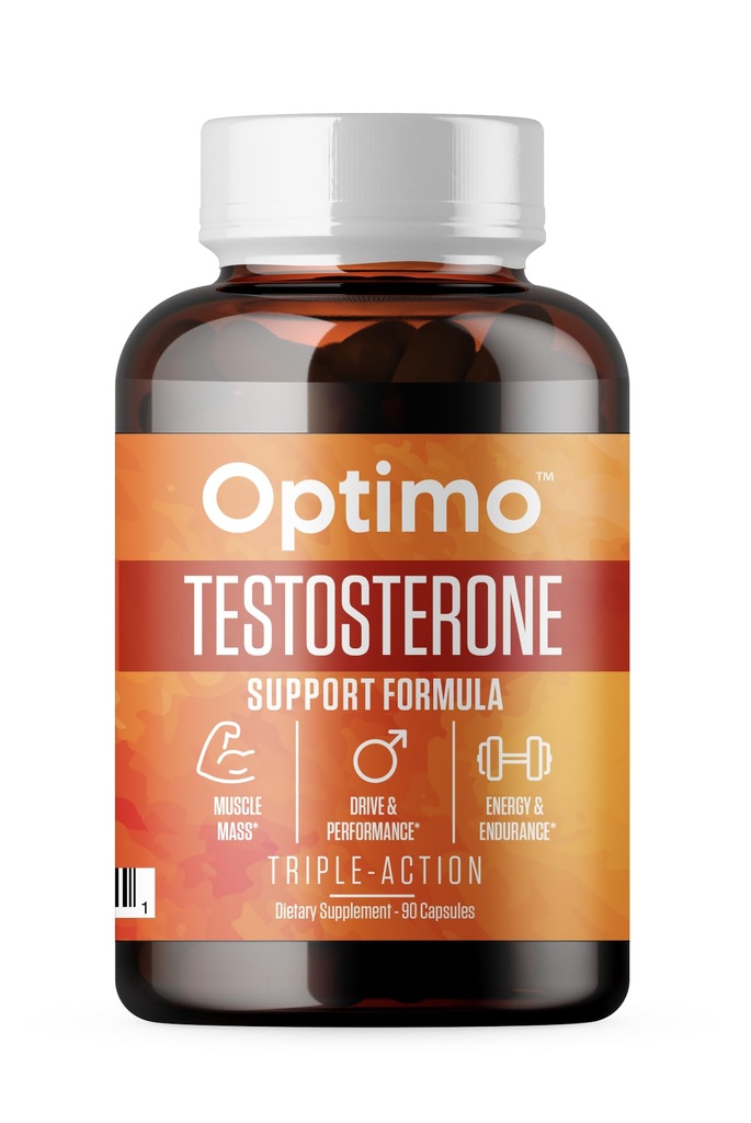Supplément booster testostérone pour les hommes et les femmes 9 ingrédients clés Tongkat Ali, Tribulus, Fenugreek, Ashwagandha, Maca, Boron, Zinc, VIT D, DAA - 90 capsules