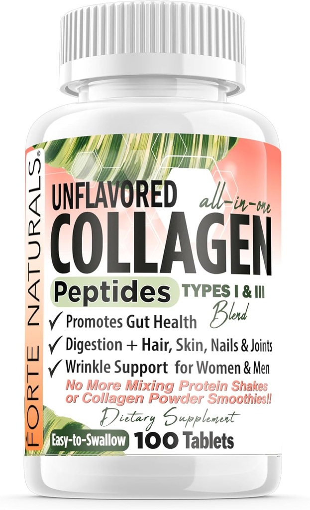 Collageen Peptide Pillen 100 tabletten Proteïnesupplementen NO Meer Mengen Poeder Shakes Eenvoudig doorslikken Collageen Peptides Poeder Pillen Proteïne Capsules Keto