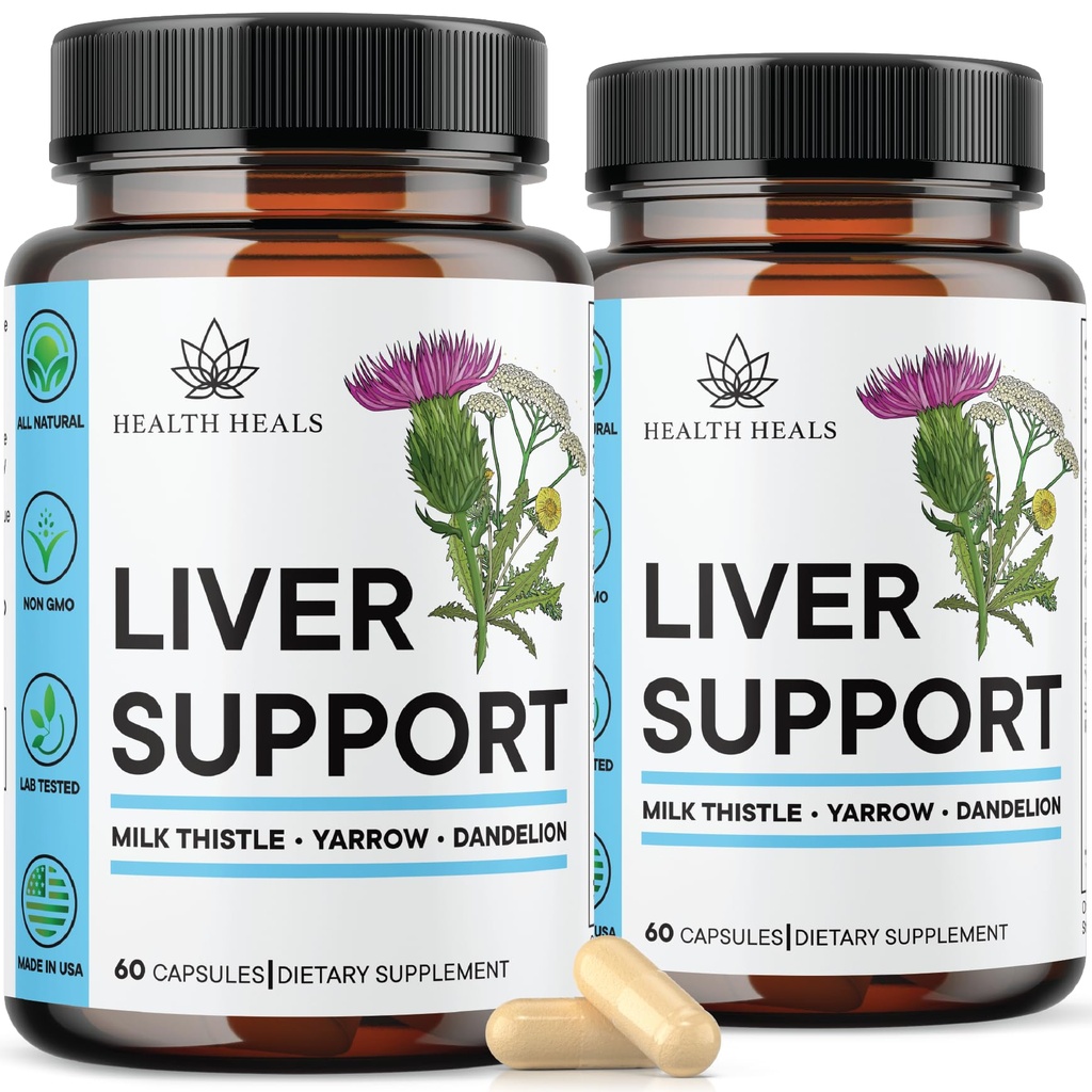 Lever Reiniging & Reparatie Formule - Herbal Lever Ondersteuning Supplement met melk distel Dandelion Root Kurkuma, Artichoke Extract voor lever gezondheid - 120 Tel.
