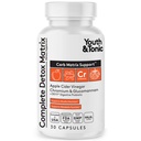 Jongeren & Tonic Balanced Detox Pillen als Complete Gut Cleanse & Carb Matrix Ondersteuning met ACV, Glucomannan, Chroom voor Body Detoxing & Digestive Health, Supplement voor mannen & Women, Derde partij getest