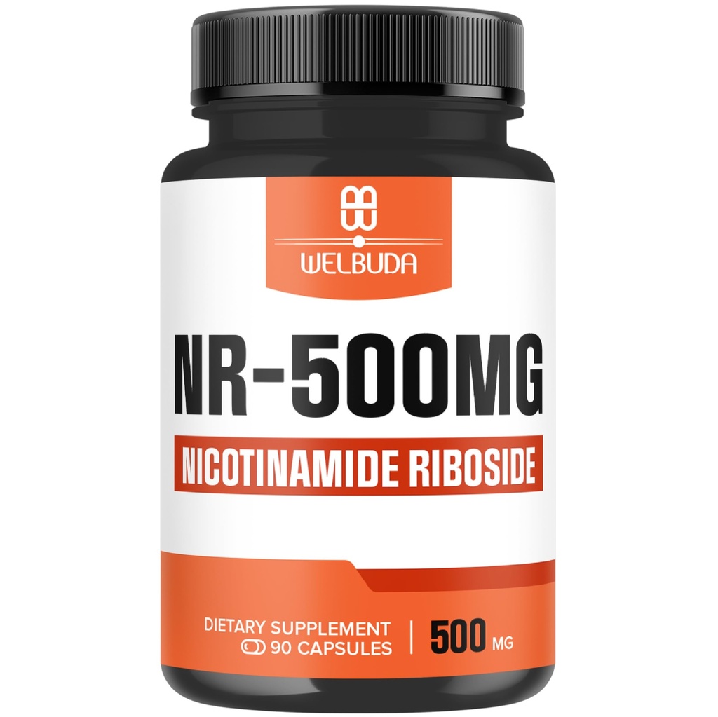 NAD+ Supplement met Nicotinamide Riboside 500mg - Cellular Energy & Repair, Healthy Aging, Wellness - 90 Capsules - 3 maand levering
