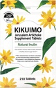 NAFFY KIKUIMO Jeruzalem Artichoke supplement -Inulin, Dieetvezel, Biologische, Made in Japan, 210 tabletten