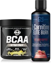 PMD Sports BCAA's Stim Free for Recovery and Performance Limonade (30 Servings) & Siren Labs L-Carnitine Elite Burn Fat Loss Support Strawberry Blast 3000 mg (32 Servings)