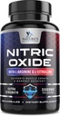 Booster à Oxyde Nitrique Extra Strength 3000mg - 3X Strength L-Arginine & Citrulline, Meilleurs Suppléments à Oxyde Nitrique pour les hommes, Supporte Muscle, Santé cardiovasculaire, Supplément énergétique, mis en bouteille aux États-Unis, 240 Capsules