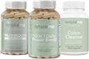 SIMPLEME Sea Moss Capsules 10 en 1 Power Blend and Colon Cleanse Detox and Multi-Mushroom Supplement Bundle pour améliorer la santé immunitaire