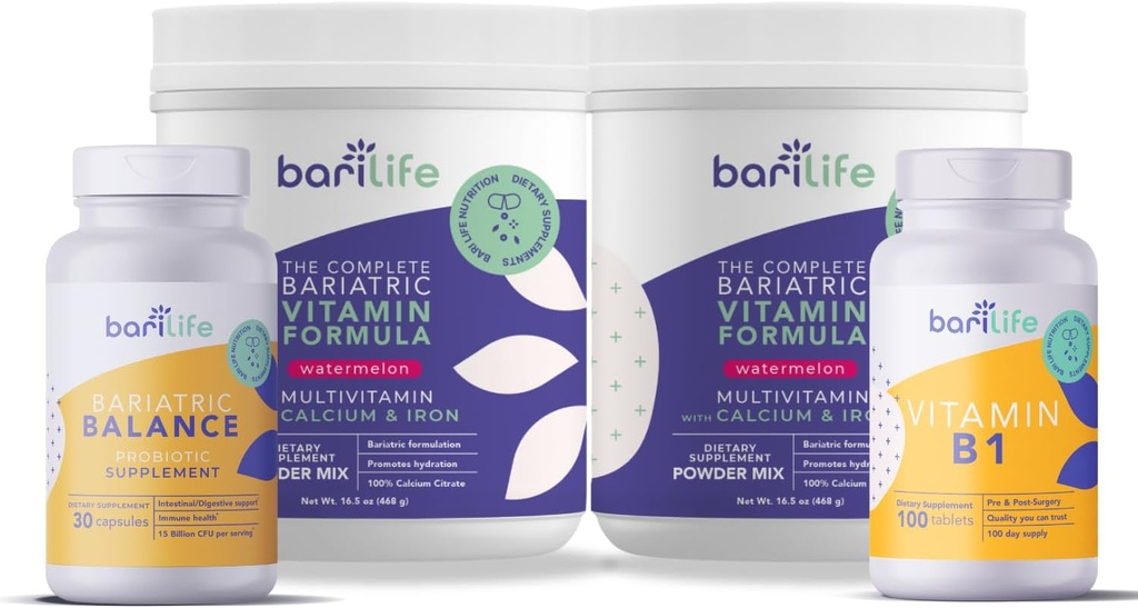 Bari Life Duodenal Switch Starter Kit met Watermeloenpoeder en Probiotic 30 en Vitamine B1
