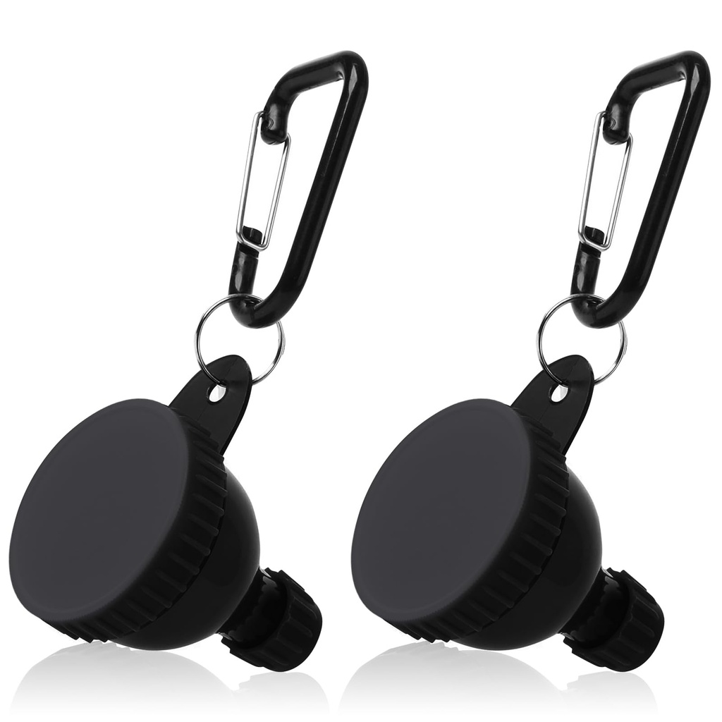 2 stuks Proteïnepoeder Container, Portable Protein Powder Travel Container, Proteïne Poeder Funnel, Waterfles Funnels voor Poedermixen, Pre Workout/Gym Supplement Funnel Keychain (50ml)