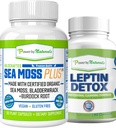 Power By Naturals: Biologische Zee Mos en Legina Detox Bundle - 60 Vegan Capsules elk - Plant-based, Glutenvrije supplement voor Immune Enhancement en Natuurlijke Reiniging