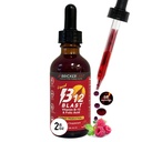 Bricker Labs B-12 Blast Liquid Vitamin B12 en Foliumzuur Supplement, Ondersteuning energieproductie, Grote Proeverij Liquid Vitamin B12 Dieetsupplement in natuurlijke Raspberry Flavor, 2 fl oz Fles