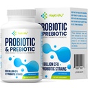 Probiotica voor vrouwen en mannen, 300 miljard CFU Probiotica van 12 Strains + Biologische Prebiotica Blend voor dagelijkse spijsvertering, Immune, Gut, Bloating, Gut Health voor vrouwen en mannen, Plank Stable - 60 Capsules